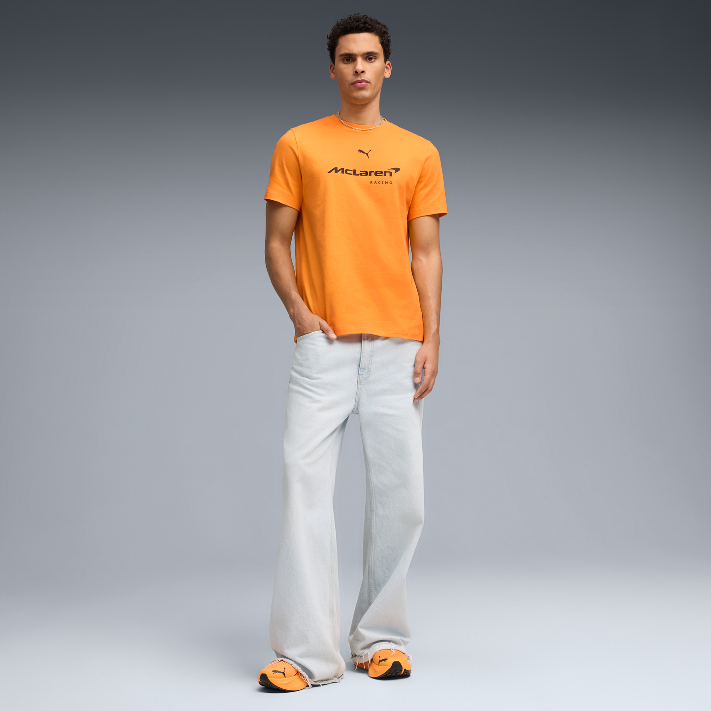 McLaren Large Logo Papaya Tee