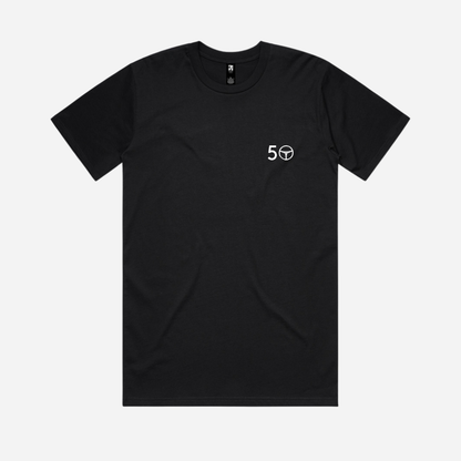 50 Club Black Tee