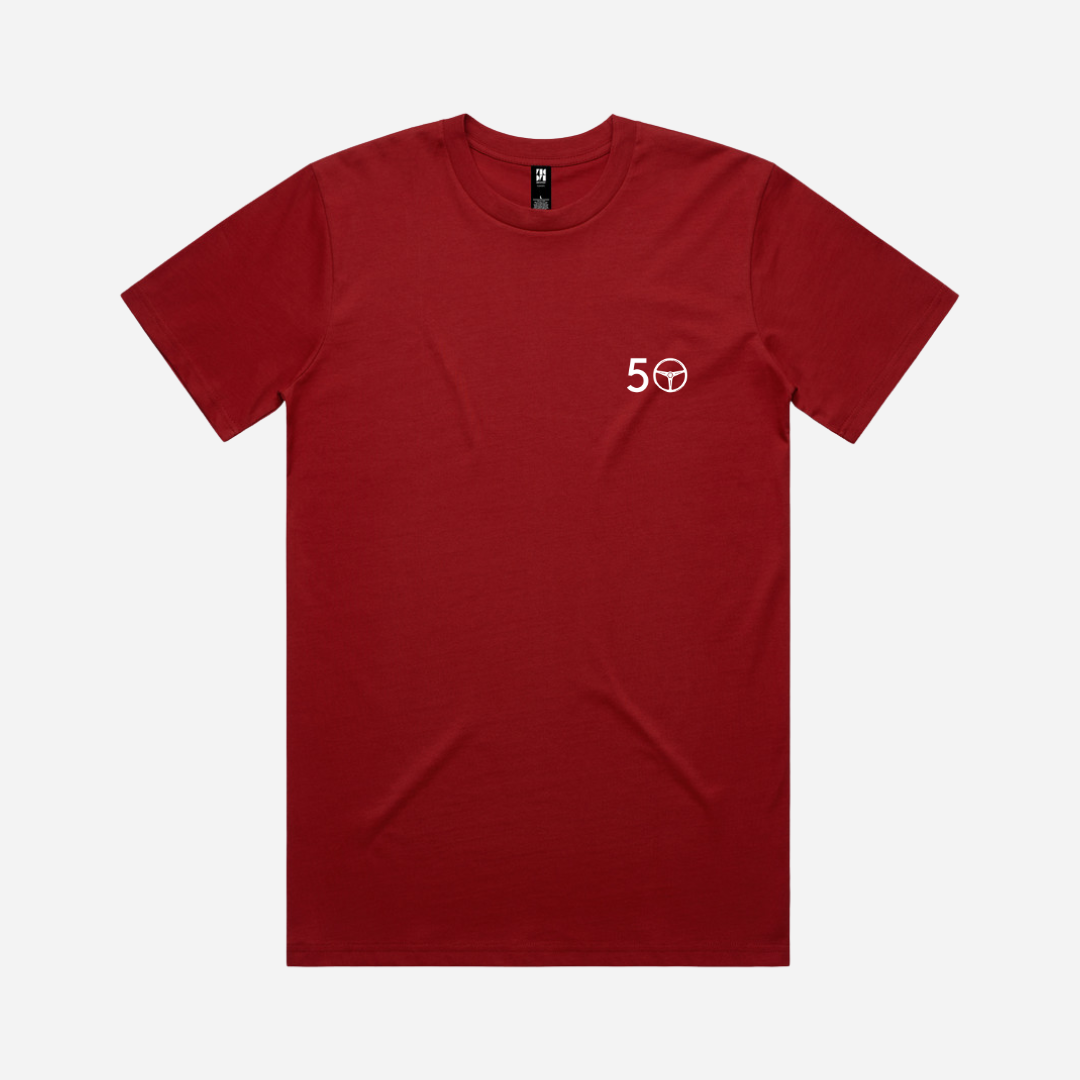 50 Club Cardinal Red Tee