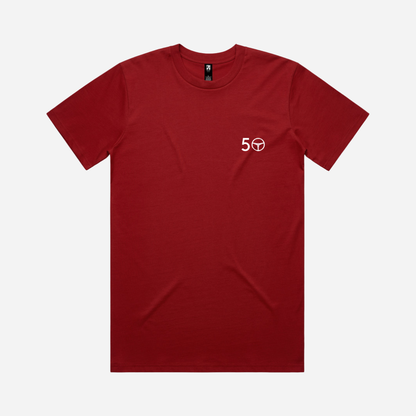 50 Club Cardinal Red Tee